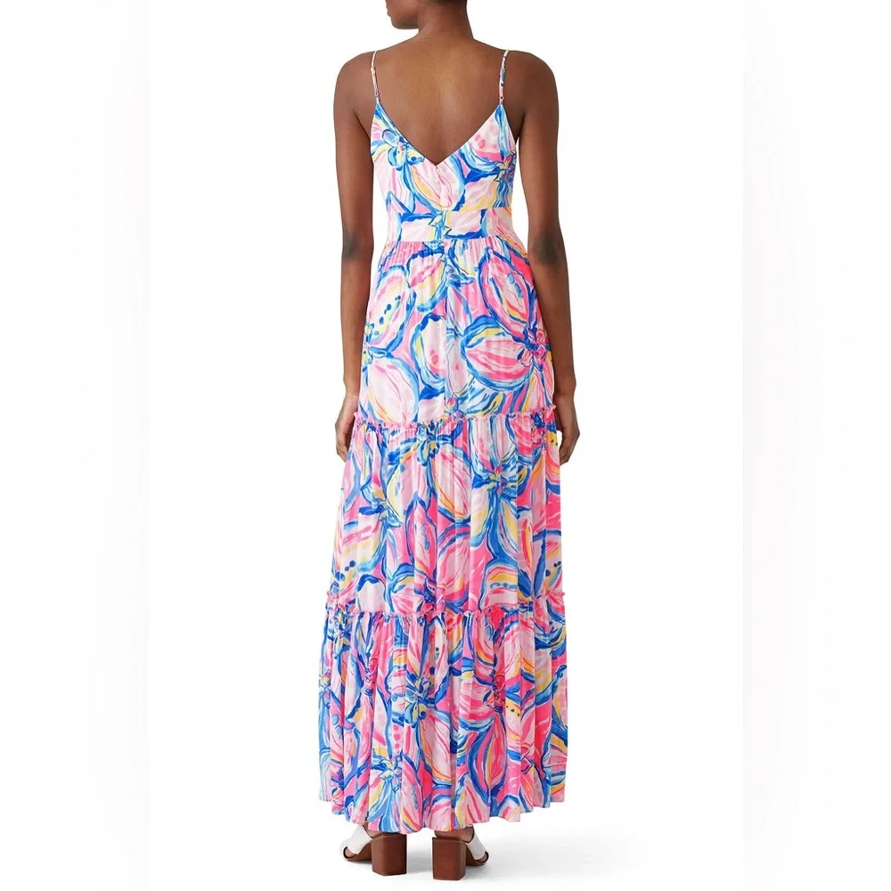 EUC size 10 Lilly Pulitzer Melody maxi dress - Picture 3 of 8